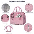 thumbnail image 4 of Lunch Bag Lunch Box for Women Reusable Insulated Lunch Cooler Bags,Large Capacity for Work Travel Picnic,Water-Resistant Halloween Lunch Tote Bag Gifts for Woman Mom Pink, 4 of 6