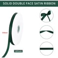 thumbnail image 2 of TONIFUL 3/8 Inch x 100yds Christmas Green Satin Ribbon Thin Solid Fabric Ribbons Roll for Gift Wrapping Invitation Floral Hair Balloons Craft Sewing Party Wedding Decoration Valentine's Day Bouquet, 2 of 6