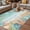 Teal Green Beige, variant on Beige Coastal Outdoor Rug for Patio/Deck/Porch, Non-Slip Large Area Rug 6 x 9 Ft, Summer Nautical Beach Coral Starfish Indoor Outdoor Rugs Washable Area Rugs, Reversible Camping Rug Carpet Runner