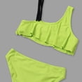 thumbnail image 6 of ATOGUTA Girl Bikini Set High Waisted Athletic Swim Suits Fashion Girls Bikini Bathing Suit Set Size 7-14, Green, 6 of 6