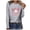 Gray, variant on Womens Tops Plus Size Breast Cancer Day Printed Long Sleeve Casual Loose Round Neck T-shirt Blouse 5-Black
