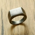 thumbnail image 4 of 10mm Vintage Silver Band Men's Stainless Steel Party Casting Gift Ring Size 8-12, 4 of 6