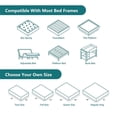 thumbnail image 6 of Santai 12" Memory Foam Certified CertiPur White Fabric King Mattress, 6 of 7