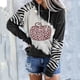 thumbnail image 2 of Sudadera con capucha para mujer con estampado de colores sueltos a juego de moda informal de manga larga Fridja  fksj3761, 2 of 4
