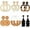Style#1, variant on 6 Pairs Earrings for Women, Lightweight Summer Earrings Straw Earrings Fashion Geometric Statement Hoop Dangle Drop Earrings for Women