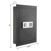 Paragon Lock & Safe 7725 Superior Wall Safe, Electronic and Key Lock Wall Safe for Jewelry Security