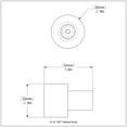 thumbnail image 2 of Allied Brass 5/8-in Cabinet Knob, Matte Black, 2 of 2