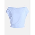 thumbnail image 5 of No Boundaries Asymmetrical Top with Banded Bottom, Women's XXS-XXL, 5 of 5