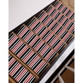 thumbnail image 3 of Black Red Stair Treads Non Slip for Steps Stripe Minimalist Vertical Stripes Modern Art 10 Pcs Reusable Adhesive Stair Runner Mats for Dogs Elders Carpet Treads Rugs for Staircase 8x30 In, 3 of 7