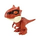 thumbnail image 2 of Marioneta de mano de dinosaurio rugiente: divertido juguete interactivo para cestas de Pascua y baño infantil Torosaurio marrón, 2 of 9