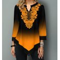 thumbnail image 4 of Blusa de mujer talla grande degradado para mujer ropa mujer S-5XLpangjing, 4 of 4