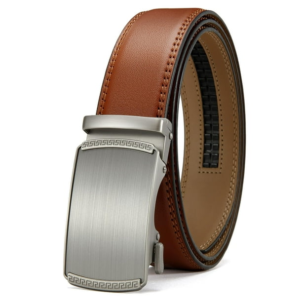 Cinturón de Cuero CHAOREN para Hombre con Hebilla de Trinquete Ajustable