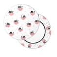 thumbnail image 2 of KLL Umbrella Cat Round Bar Chair Cushion Cover 12 inch ,Bar Stool Protector with Elastic, Soft Washable, 2 of 6
