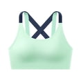 thumbnail image 2 of Abomasnow Sports Bras for Women Medium Support Criss Cross Strappy Bras Seamless Padded High Impact Yoga Athletic Exercise Bras, 2 of 5