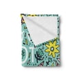 thumbnail image 2 of Saying Soft Flannel Fleece Throw Blanket, You Got It Girl Feminism Slogan and Sayings Typography Floral, Cozy Plush for Indoor and Outdoor Use, 70" x 90", Seafoam Pale Pink, by Ambesonne, 2 of 5