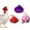 Purple+Red+Pink, variant on 3Pcs Chicken Hats for Hen Small Helmets for Chicken, Pet Chicken Parrot Bird Top Hat with Adjustable Elastic Chin Strap Chicken Accessories, Halloween Animal Costumes Hat for Bird Snake Hamster