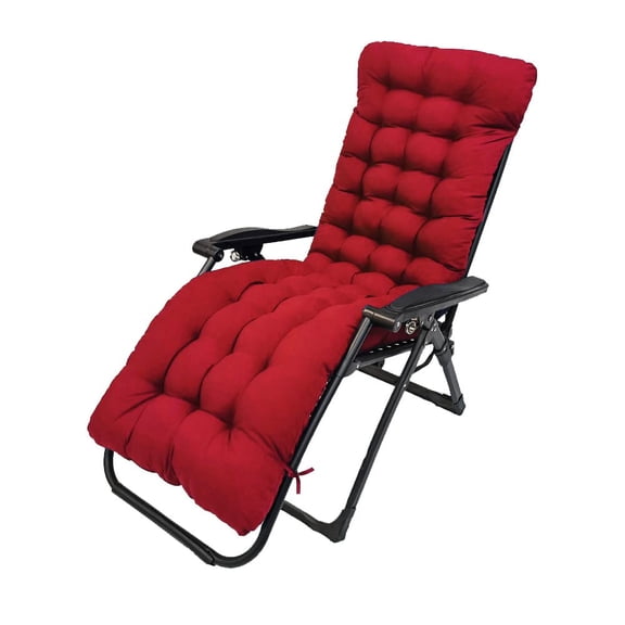 Cojín para tumbona Shapeazy 170 x 53 x 7 cm antideslizante rojo