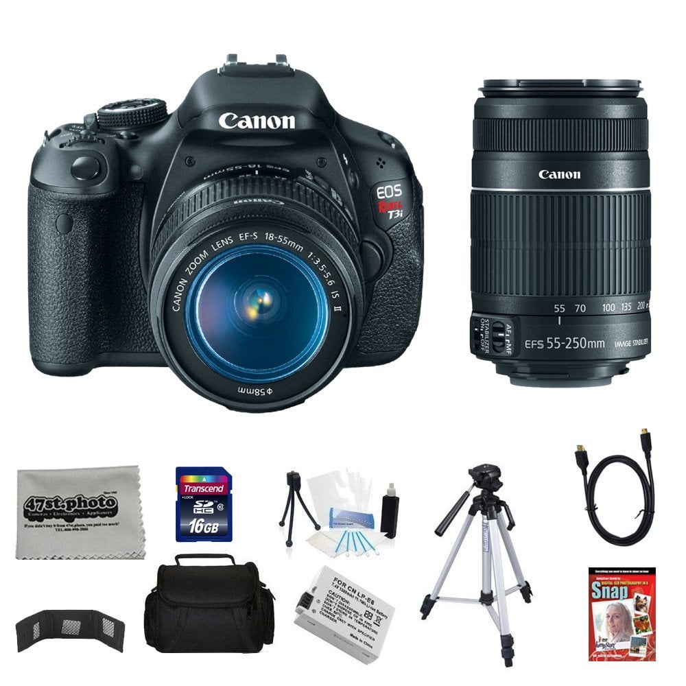 Canon Eos Rebel T3i 18 Mp Cmos Digital Slr Camera With Ef S 18 55mm F3
