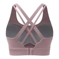 thumbnail image 5 of WMNTST Women's Sports Bras Crisscross Back Wireless Breathable Yoga Bra Full Coverage Minimalist Running Workout Bras, 5 of 8
