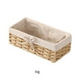 thumbnail image 3 of Storage Basket Snacks Box Clothing Case Large Capacity Detachable Sundries Organizer Thickened Design Fiber Iron Home Supplies Wood Color Small, 3 of 3