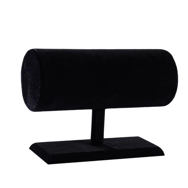Soporte para diadema, accesorios para fotos, protección, suave, flocado, PVC, organizador de aros para el cabello Negro