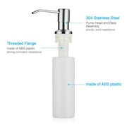 Kitchen Sink Soap Dispenser ,Stainless Steel Liquid Hand Lotion Shampoo Dispenser Pump Built in