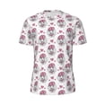 thumbnail image 5 of Wukai Cute Poodle Dog Print Men's Short-Sleeved Mesh T-Shirt,Quick-Dry Short Sleeve Workout T-Shirt-, 5 of 8