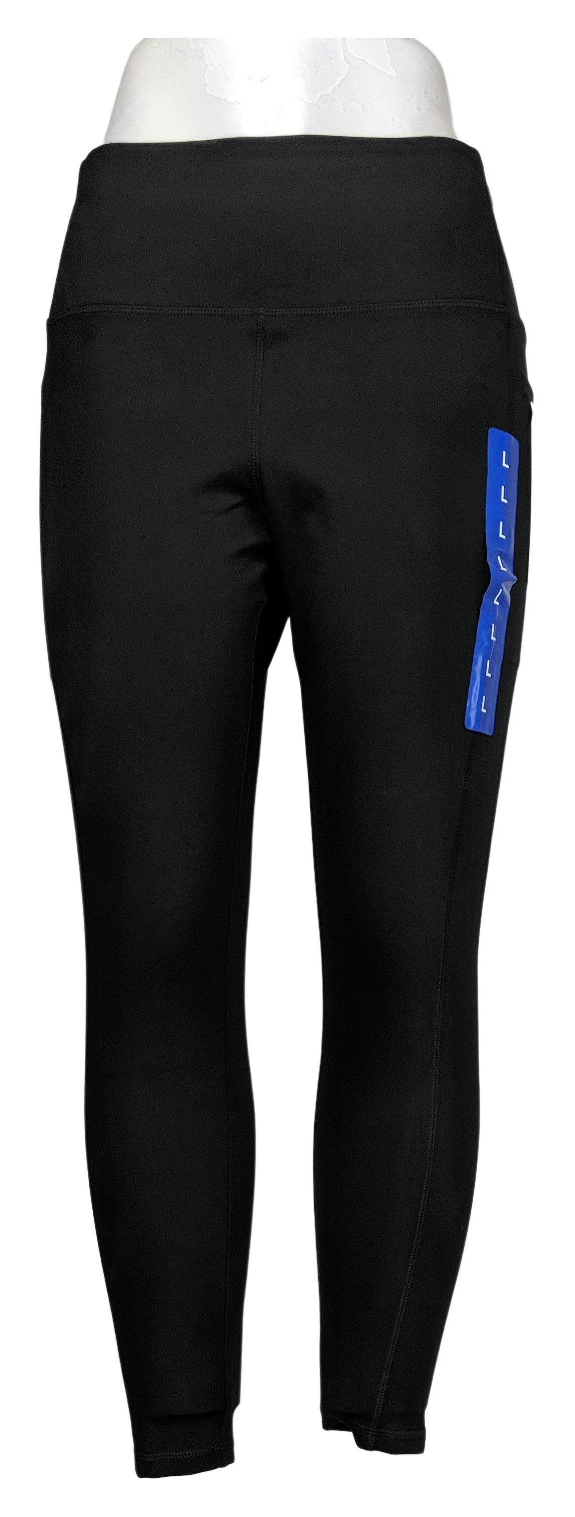 Danskin Leggings Sz L Ladies' Super Soft 7/8 Length Pocket Black