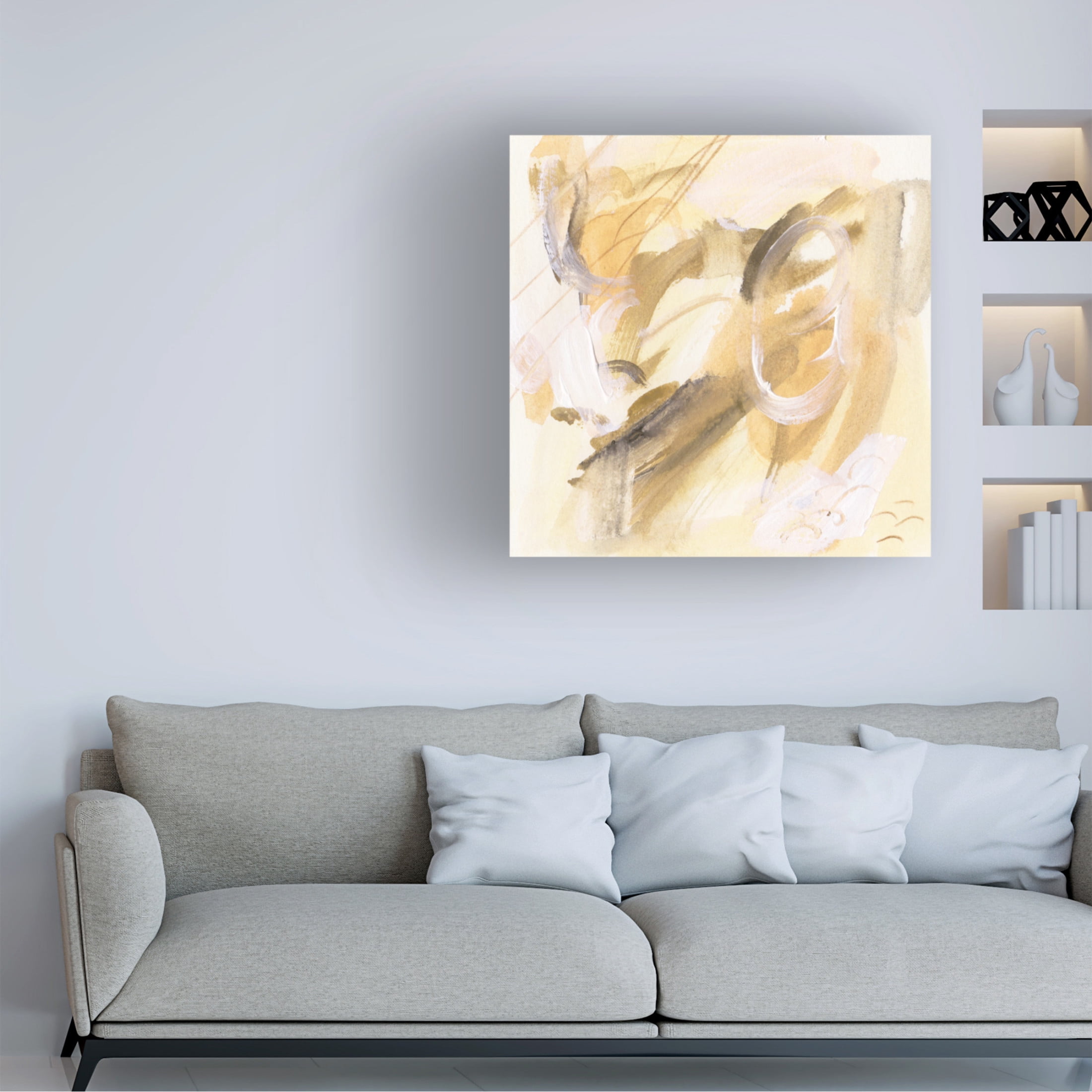 Canvas Wall Art - Melissa Wang 'Lost in Autumn I' Wall Art for Living Room, Bedroom, or Office Décor by Trademark Fine Art - 18 x 18 Inches