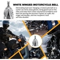thumbnail image 2 of HUGFEGWE Motorcycle Bell - Biker Bell Accessory or Key Chain, Angel Biker Riding Bell, Motorcycle Bell Hanger CJB91-7208, 2 of 9