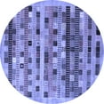 thumbnail image 1 of Ahgly Company Indoor Round Abstract Blue Contemporary Area Rugs, 7' Round, 1 of 4