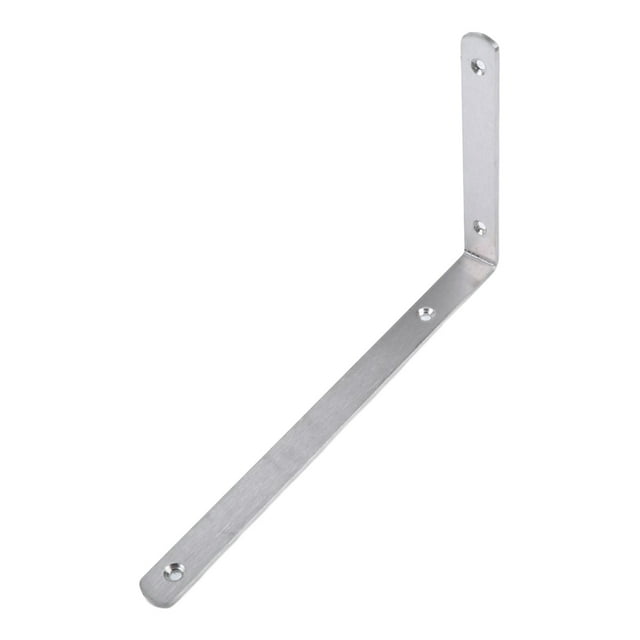 fastboy 4pcs L Bracket Corner Braces Thickened Table Shelf Partition Support Stainless Steel Brushed Finish Bookshelf Rack 350*210*24*4mm