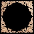 thumbnail image 6 of 4Pcs Wood Carved Mouldings Corner Onlay Applique European Decor 20X20cm, 6 of 8