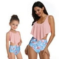 thumbnail image 1 of KYAIGUO Mommy and Me Swimsuit Ruffle Family Matching Swimwear Two Pieces Bikini Bathing Suit Summer Beachwear, 1 of 8