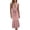 DT-Pink, variant on DailyTrove Women's Belted Midi Dress-V-Neck-Fit & Flare-Cotton Blend-for Casual Weekend/Brunch-Figure-Flattering Belt
