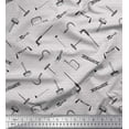 thumbnail image 1 of Soimoi Gray Cotton Cambric Fabric Square & Tools Hardware Decor Fabric Printed Yard 42 Inch Wide, 1 of 3
