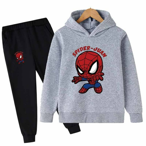 2022 otoño bebé niños deporte ropa Casual Marvel Spider-man conjuntos de ropa para niños disfraces algodón ropa de bebé 3-16 años Old90CM zhangmengya CONDUJO