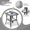 thumbnail image 5 of Ovios 5 Pieces Outdoor Patio Furniture with Swivel Chairs Wicker Patio Sectional Sofa with Loveseat for Backyard, 5 of 6