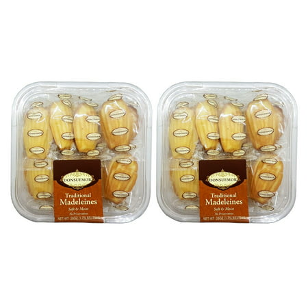 Donsuemor Traditional French Madelienes Tea Cake Cookies 28 Individually Wrapped 28 Oz. (Pack of