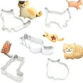 thumbnail image 2 of Farfi Stainless Steel Cats Shape Biscuit Cookie Cutter Mold Fondant Cake Baking Tool (Type A), 2 of 13