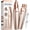 Rose Gold, variant on SENLINK 2027 NEW 2 in 1 Rechargeable Facial Hair Trimmer & Eyebrow Shaver for Women, Portable Body Groomer with LED Light, Rose Gold