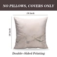 thumbnail image 2 of LALILO Throw Pillow Covers Pink Color Marble Antique Architecture Cushion Cover 18" x 18", 2 Pack, 2 of 6