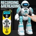 thumbnail image 6 of RC Robot Intelligent Programmable Toy for Kids Ages 3-8, Voice Recording and Playback, Remote Control with Gesture Control, Music Dance and LED Lights, 6 of 10