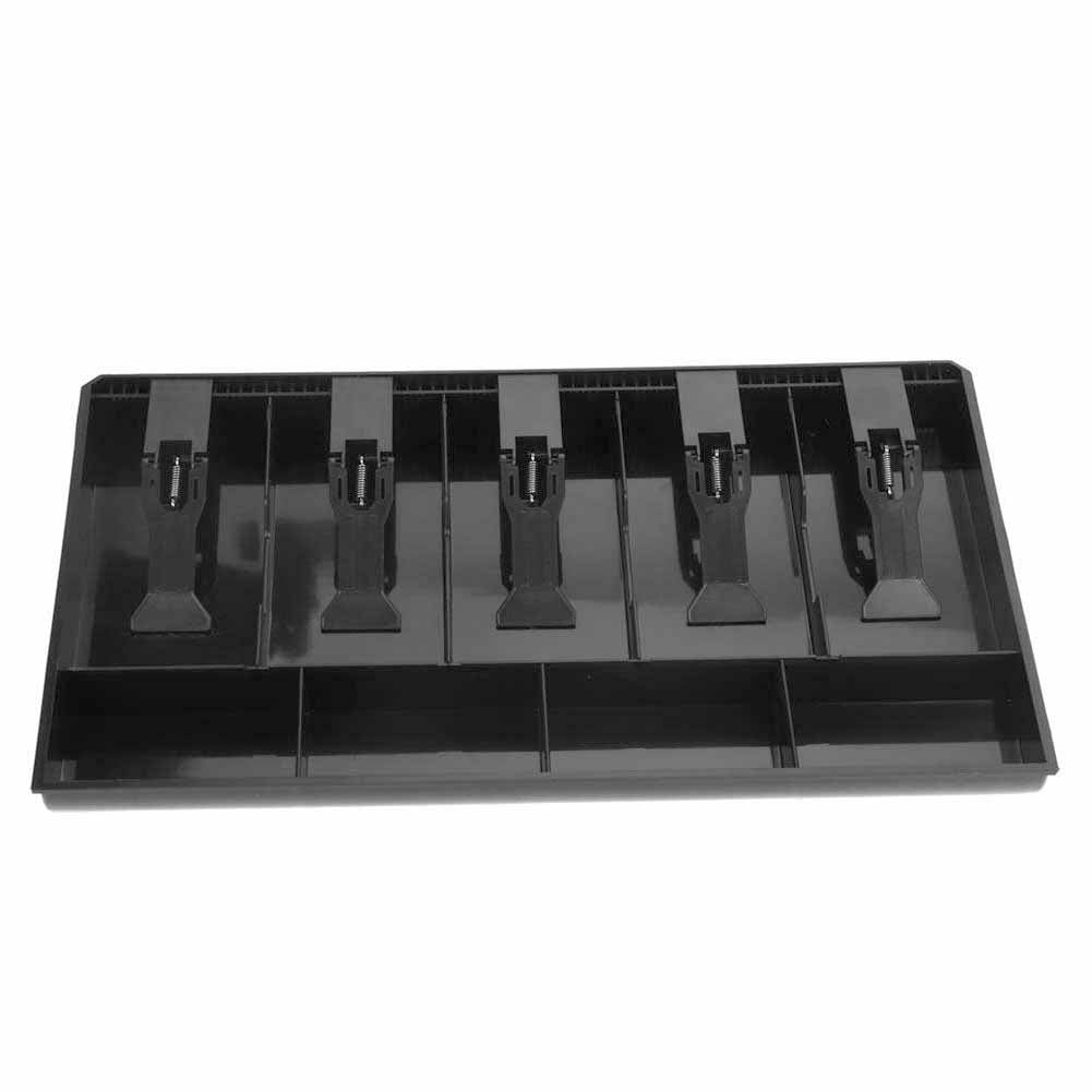 Cash Drawer Insert Tray 5 Grids Store ABS Free Take Market Storage Coin