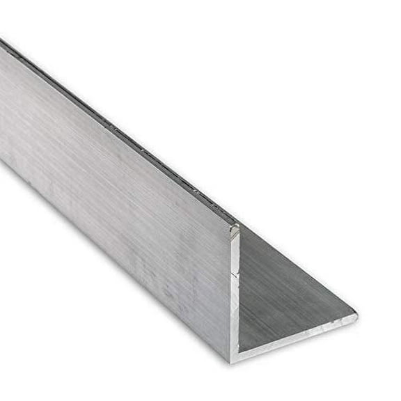 6 FT - 1/2" x 1/16" Aluminum Angle 6063 Alloy T-6 Temper