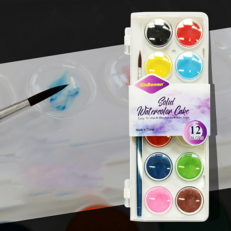 Hand-painted Color Paint 12-color DIY Solid Watercolor Paint Set Arts And  Crafts for Kids Ages 8-12 Boys Fun