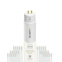 NuWatt 4FT T8 LED Tube Lights A&B Hybrid 3500K Neutral White, Plug & Play or Ballast Bypass,G13 30PK