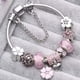 thumbnail image 2 of 2022 moda plata Cokor amor llave encanto pulsera con cuentas de cristal de Murano Pulseras para mujer esposa joyería Pulseras Dropshipping Tan Jianjun  unisex, 2 of 2