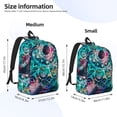 thumbnail image 2 of Disketp Watercolor Mandala Mochila de Lona Estampada, Mochila Escolar de Viaje Ligera para Estudiantes y Portátil-Small, 2 of 5