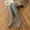 Grey, variant on Tittly Thigh High Stockings Stockings for Women Women Knit Thigh High Socks Over The Knee High Leg Winter Long Boot Stockings Socks for Women Slouch Socks A One Size
